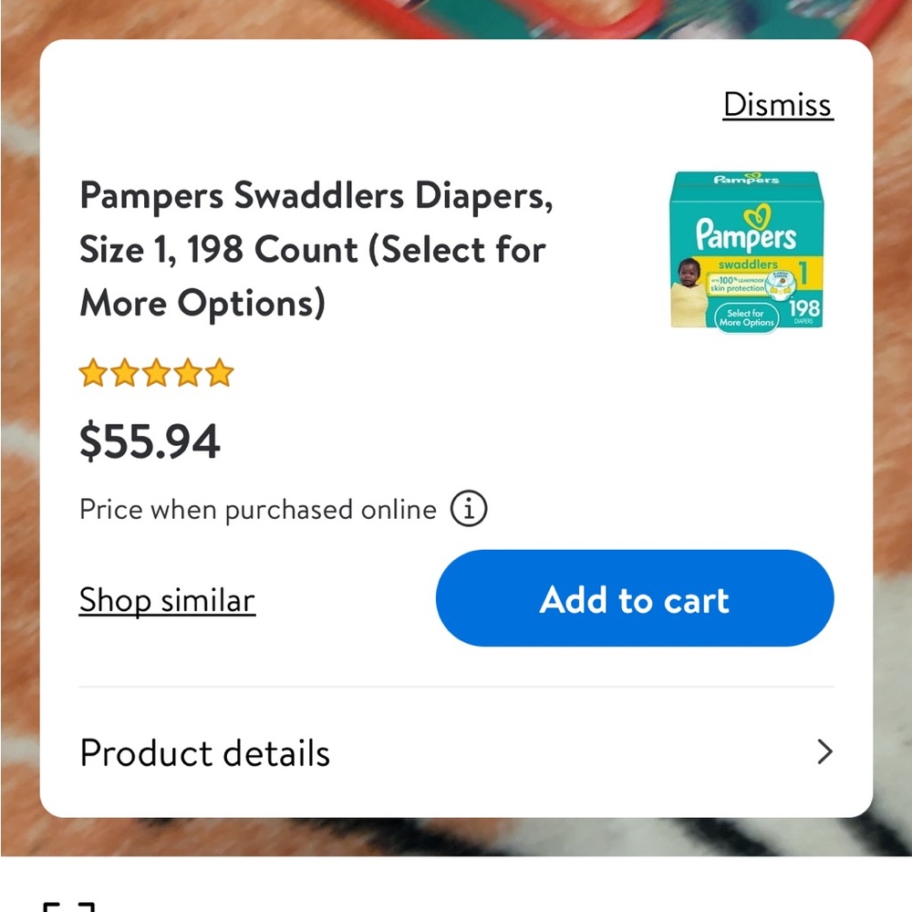 Pampers diapers